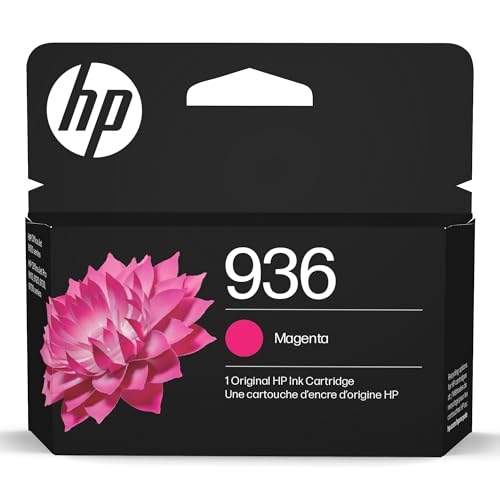 Image of HP 936 Magenta Ink Cartridge | Works with OfficeJet 9120, Pro 9110, 9120, 9130, Wide Format 9730 | Eligible for Instant Ink | 4S6V0LN