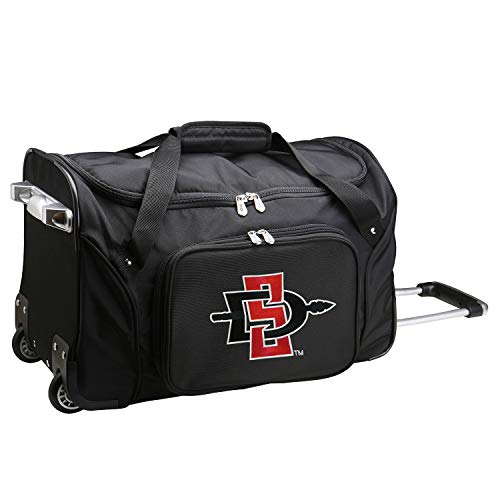 NCAA San Diego State Aztecs Wheeled Duffel Bag, 22-inches, CLSGL401