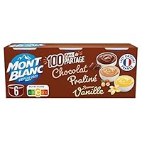 Epicerie Sucrée Desserts Crèmes Desserts MONT BLANC Crème Dessert Multivariétés Chocolat/Vanille/Praliné 6X125G