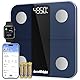 ACCUWEIGHT Personenwaage Körperfettwaage Waage Personen 180KG mit Körperfett und Muskelmasse Bluetooth Körperanalysewaage mit APP Digitale Körperanalysegerät für 17 essentielle Körperwerte