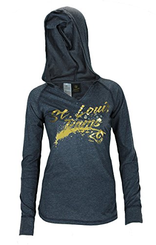 Outerstuff NFL Womens Juniors Fabulous Hooded, Long Sleeve Shirt, ST LOUIS RAMS, Large (11/13)