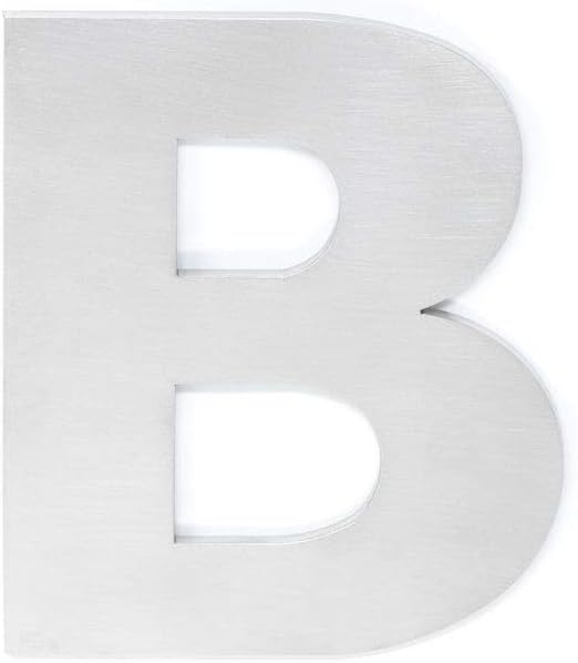 EVI Herrajes 650/120 - Letters of houses "B" de 120 mm, finish matt inox (acero inoxidable)