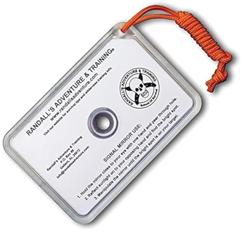ESEE Rat Signal Mirror, Wall-Mounted, Outdoor Survival Mirror, 3"L x 2.1"W