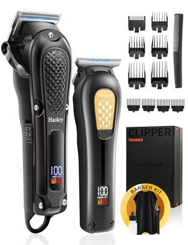 Tondeuse à cheveux pour homme Haokry le kit de coupe idéal pour la maison
