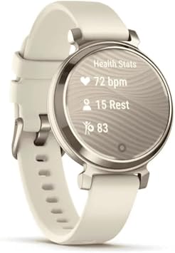 Garmin Lily 2, Small and Stylish Smartwatch, Hidden Display, Patterned Lens, Up to 5 Days Battery Life, Coconut
