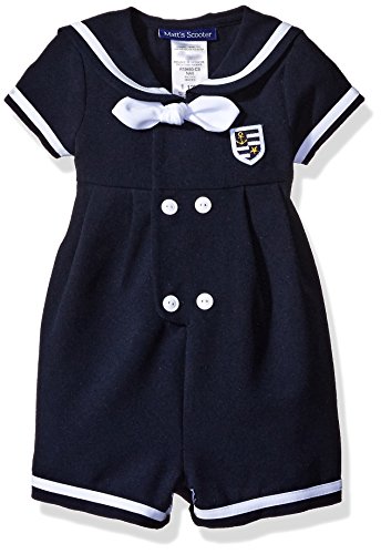Bonnie Baby Baby Boys' Coverall, Navy, 3-6 Months