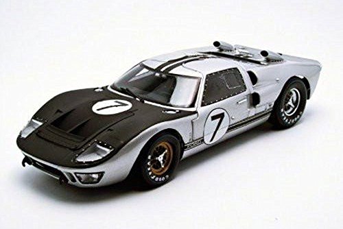 1966 GT-40 MK II, Silver - Shelby SC404-1/18 Scale Diecast Model Toy Car