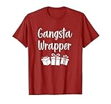 Photo Gallery gangsta wrapper divertente pigiama natalizio stagione maglietta Photo Gallery gangsta wrapper divertente pigiama natalizio stagione maglietta
