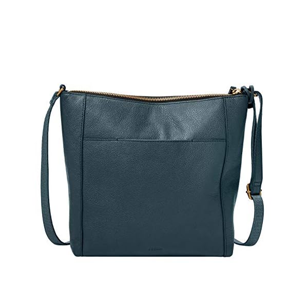 Fossil-Womens-Tara-Leather-Crossbody-Purse-Handbag Fossil Women's Tara Leather Crossbody Purse Handbag, Vintage Indigo