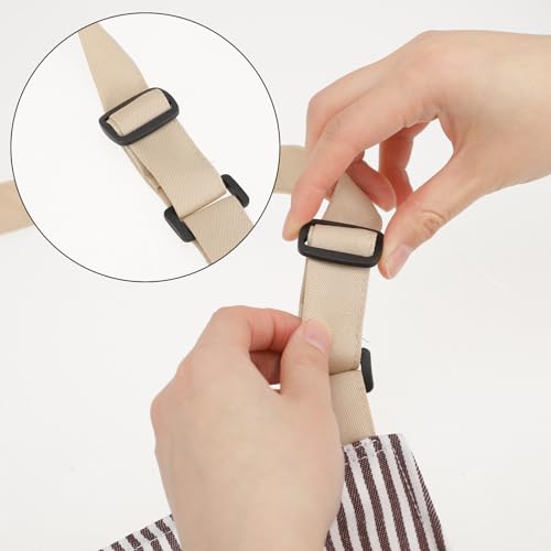 Vin Beauty Aprons, 2 Pack Cooking Chef Kitchen Apron, Unisex Adjustable Bib Apron, Waterproof Aprons, Adults Cotton Polyester Professional Apron for Home Kitchen, Coffee house, Restaurant(Black,Grey) - Cosy Home Interiors Vin Beauty Aprons, 2 Pack Cooking Chef Kitchen Apron, Unisex Adjustable Bib Apron, Waterproof Aprons, Adults Cotton Polyester Professional Apron for Home Kitchen, Coffee house, Restaurant(Black,Grey) - Image 3