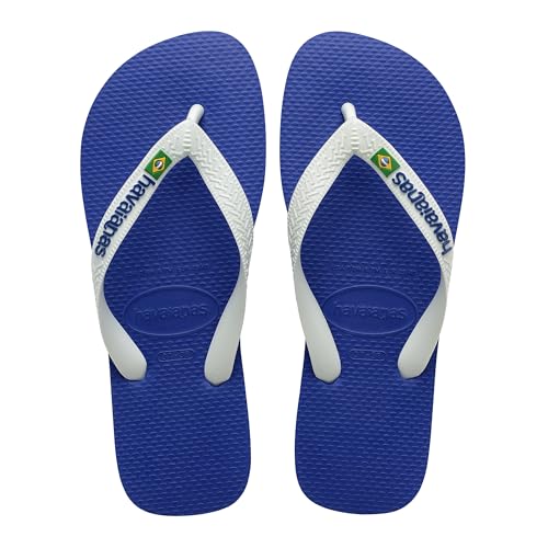 Havaianas - Top Brasil Logo, Infradito Comode, Resistenti e Leggere con Suola Antiscivolo, Bandiera del Brasile sulle Strisce, Unisex Adulti