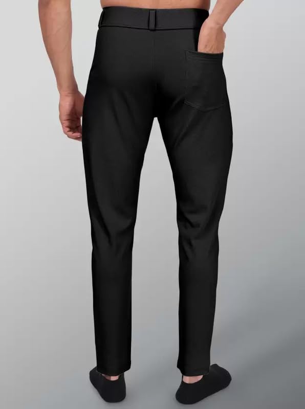 Image of Twill Lycra Men Trouser | Standard Fit Casual & Office Wear | Soft Stretchable Fabric | Comfortable Bottom Wear