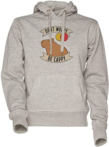 Sweat-shirt gris Don't Worry Be Cappy pour vos moments de détente et sorties urbaines