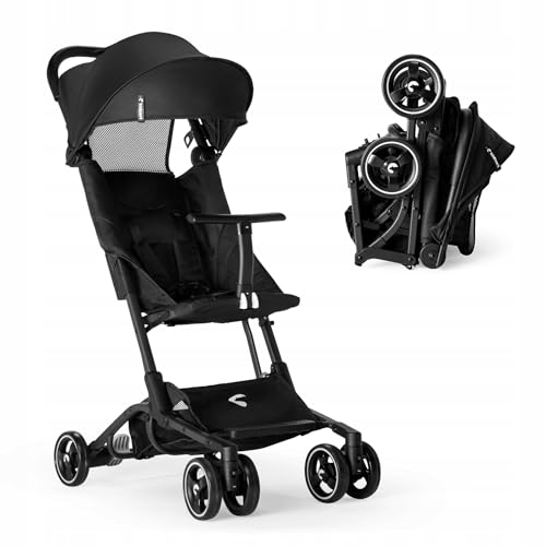 Kidnort Cochecito Compacto, Hasta 22 Kg, Con Accesorios, Manejable, Color Negro Kidnort Cochecito Compacto, Hasta 22 Kg, Con Accesorios, Manejable, Color Negro