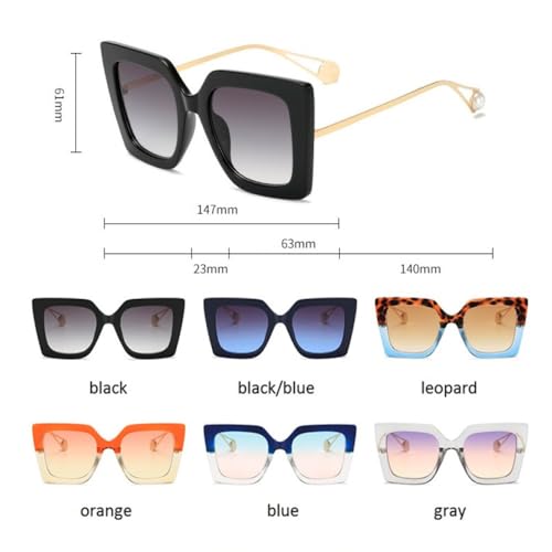 Lunettes de soleil oeil de chat en alliage de qualité supérieure et détails de perles de mode