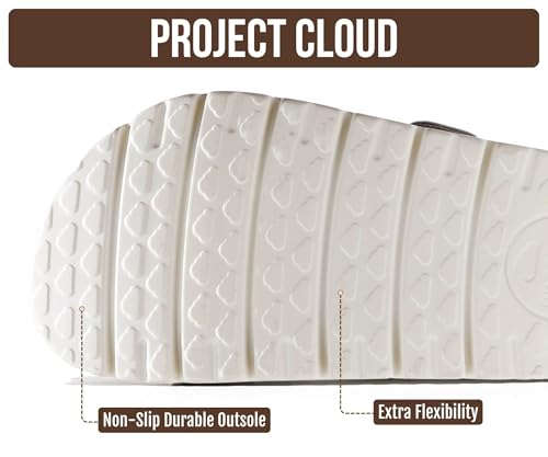 Image of Project Cloud 100% Genuine Leather Platform Sandals Women Footwear - Wedge Chunky Slides for Women 2026 with Memory Foam Insole & Cork Footbed Womens Sandals (GreeceChunky)