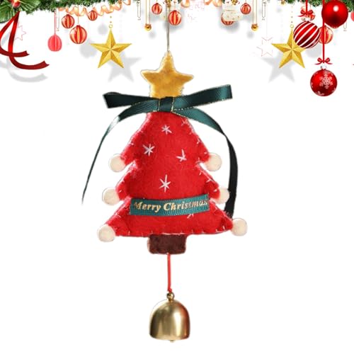 Filz-Weihnachtsanhänger mit Glocke – Filz-Baum-Form,...