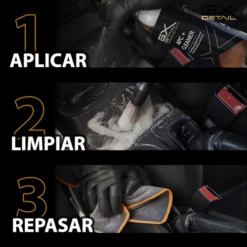 GxDetail APC Limpiador Multiusos para Coche 5 Litros – Limpieza Profunda en Interiores y Exteriores – Elimina Grasa, Suciedad y Manchas – Seguro para Tapicerías, Plásticos y Motores. - imagen 5