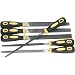 Woodstock D3112 File Set with Rubber Handles, 6-Piece