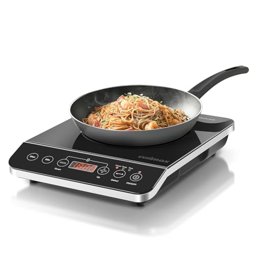 CUSIMAX Induction Cooktop,1800W Portable Induction Burner with Sensor Touch,Kids Safety