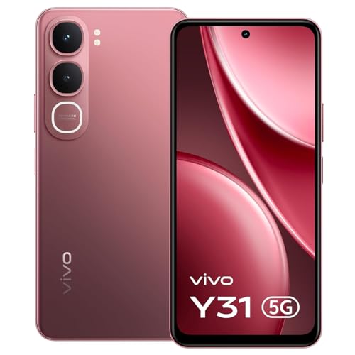 Image of vivo Y31 5G (Rose Red, 6GB RAM, 128GB Storage)