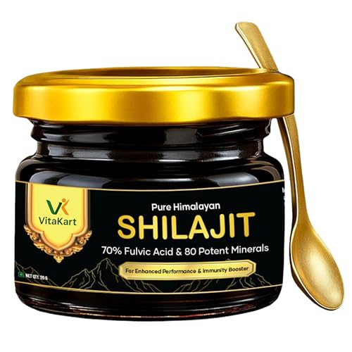 Image of Shilajit Resin for Men | Boosts Performance, Energy, Stamina & Immunity | Pure Himalayan Shilajit, 70% Fulvic Acid & 80+ Trace Minerals | 20g