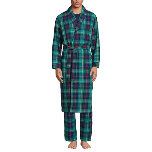 Lands' End Men's Flannel Sleepwear Robe