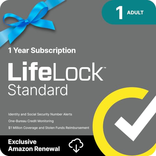 LifeLock Standard Identity Theft Protection, Individual Plan, 1 Year Subscription, Activation Required [Subscription]