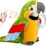 videos de loros que hablan y cantan Diversión interactiva al hablar: ¡este loro parlante imita todo lo que dices con una voz divertida y aguda, brindando entretenimiento sin fin para los niños!.Simplemente enciéndelo, háblale y observa cómo sacude su cuerpo y bate sus alas mientras repite tus palabras.