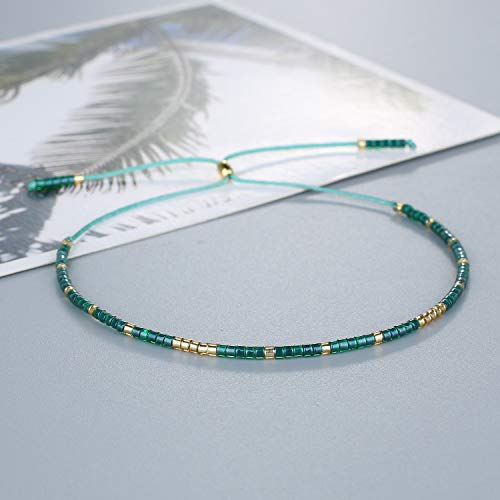 Image of C.QUAN CHI Colorful Miyuki Beads Bracelets Handmade Friendship Beaded Bracelet Stack Adjustable Bracelet Jewelry For Women