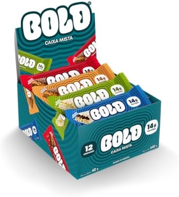 Bold Barra de Proteína Caixa Mista (12 Unid) 40G com 14g de Prote...