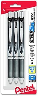 Pentel Gel Ink Pen, Retractable Gel Pen, (0.3mm) Needle Tip, Extra Fine Point