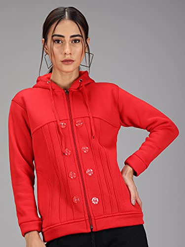 Image of eKools � Women's Fleece Blend Hooded Neck Winters Hoodie Sweatshirt with Pockets (FM2 Series)