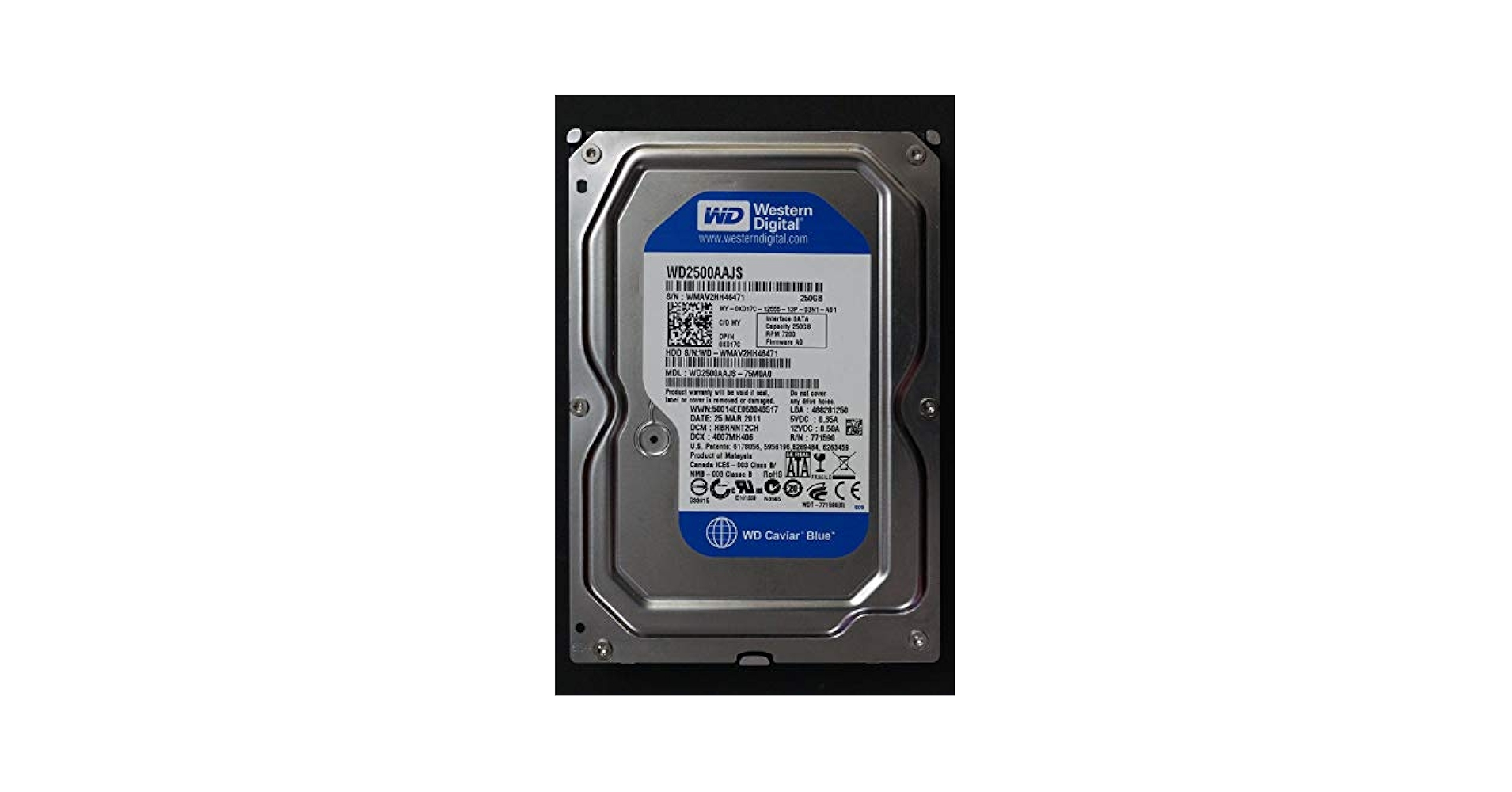 Amazon.com: WD Caviar Blue WD2500AAJS - hard drive - 250 GB