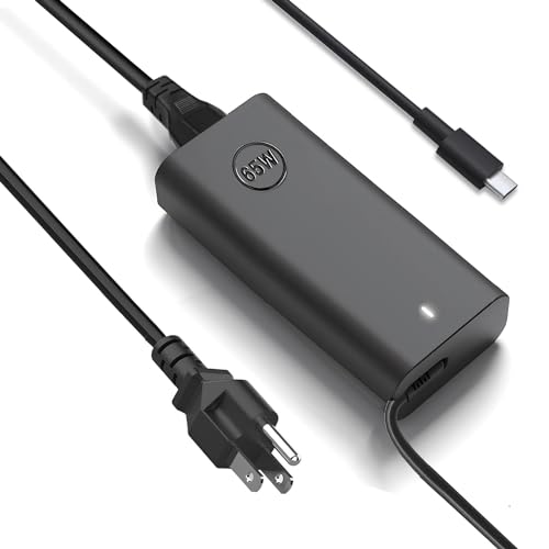 New 65W USB C Laptop Charger for Dell Laptop Charger Dell USB C Charger for Dell Latitude 3550 3440 3540 5420 5430 5440 5520 7430 7420 7440 XPS 13 9360 Chromebook 3100 Type C AC Power Adapter Cord