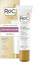 RoC - Retinol Correxion Line Smoothing Crema Contorno Occhi - Riduce Visibilmente Gonfiori e Occhiaie - Antirughe e Antietà - 15 ml