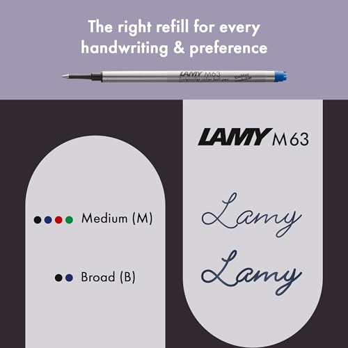 Image of Lamy Safari Meteorite Rollerball Pen with Ergonomic Grip, Line Width M - For Comfortable Writing - Made of Robust ASA Plastic - with Roller Refill M 63 Black