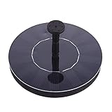 2, De múltiples funciones: bomba de la fuente opera sol o está nublado, de día o de noche.batería incorporada de litio, 6 luces LED y la bomba le permiten disfrutar de hasta 6 horas de la noche o el funcionamiento día nublado.Puede ser utilizado como una lámpara de decoración de jardín por la noche, deje que su patio es más artístico.