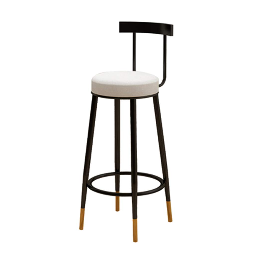 Bar per la Colazione Bhairs Bancone da Cucina Sgabello da Bar Sgabelli da Bar/con Schienale Sedie da Bar in Velluto Sgabelli Alti in Metallo Altezza Seduta 65/75 cm, tra Cui Scegliere, caric
