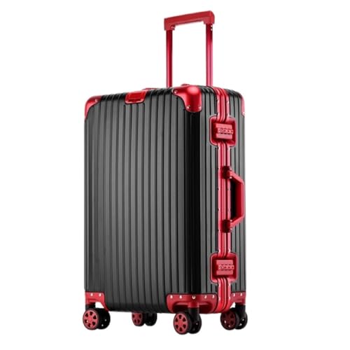 Suitcase All-aluminum Magnesium Alloy Trolley Case Metal Suitcase Universal Wheel Boarding Case 24-inch Suitcase Luggage(W,F)