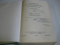 Handbook of Nonparametric Statistics, III. Analysis of Variance B000BWROGA Book Cover
