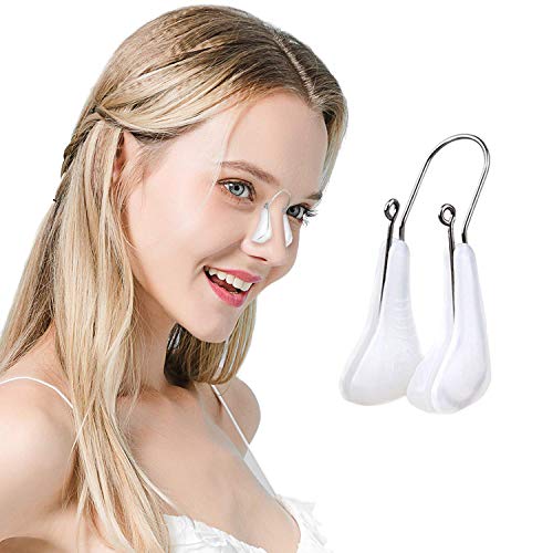 Nose Shaper Lifter Clip, Pain-Free Soft Nose Bridge Straightener Corrector Slimming Rhinoplasty Device, Silicone Nose Beauty Up Lifting for Wide Nose, Low Nose, Curved Nose, Big Nose