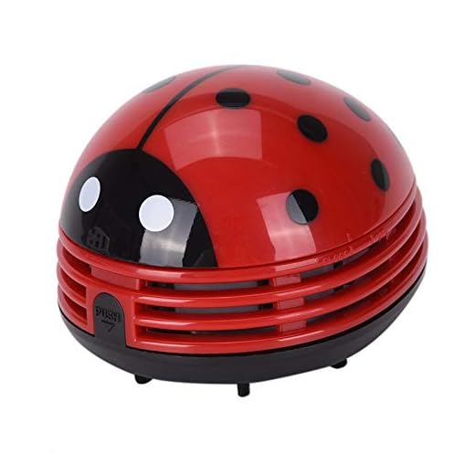 FDFDSLGLNDDIYI LQPOUXCQ 3 färger skalbagge-formad bärbar hörn skrivbord bordsskiva dammsugare mini söt dammsugare bilstyling handhållen dammsugare trådlös (färg: A)