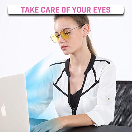 Image of KLIM Optics Blue Light Blocking Glasses - New Version - Bye Eye Strain and Fatigue while Gaming Glasses for PC Mobile TV