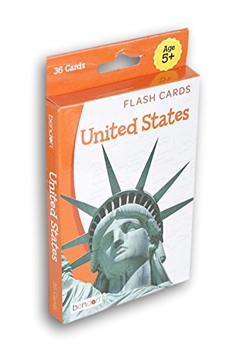 United States Flash Cards for Kids -- Pack of 36 States and Capitals Flashcards