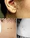 PiercingPoint G23 Grade Titanium 14G (1.6MM) 12MM Length Surface Piercing Bar with Rugby Ball