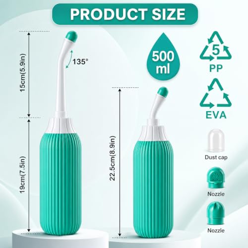Image of GKN Handheld Portable Bidet Spray Jet Water Spray For Toilet Bidet Spray For Toilet With Angled Nozzle Spray For Hygiene Care Retractable Bidet Angled Nozzle
