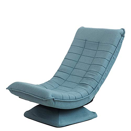Lazy Couch Moon Chair Small Sofa Fabric Balcony Tatami Single Reclining Leisure Bedroom Foldable Rotation Sofas for Living Room