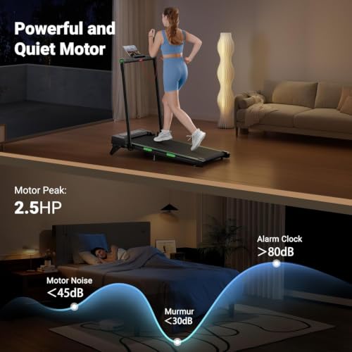 THERUN Walking Pad with Incline & Handle Bar, 2 in 1 Portable Treadmill - image 5