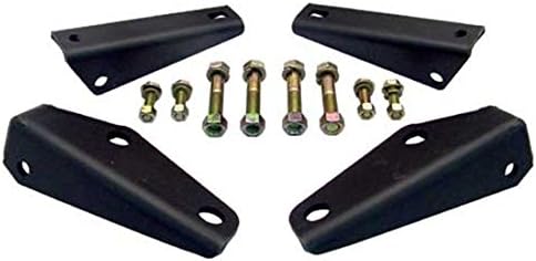 Speedway Motors Rear Shock Relocation Kit Rear Suspension Mounting Bracket Set for Lowered Trucks, Corrects Shock Angle for Increased Travel, Compatible with 63‑72 Chevy Pickup